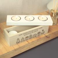 Personalised Home Triple Tea Light Box Extra Image 2 Preview
